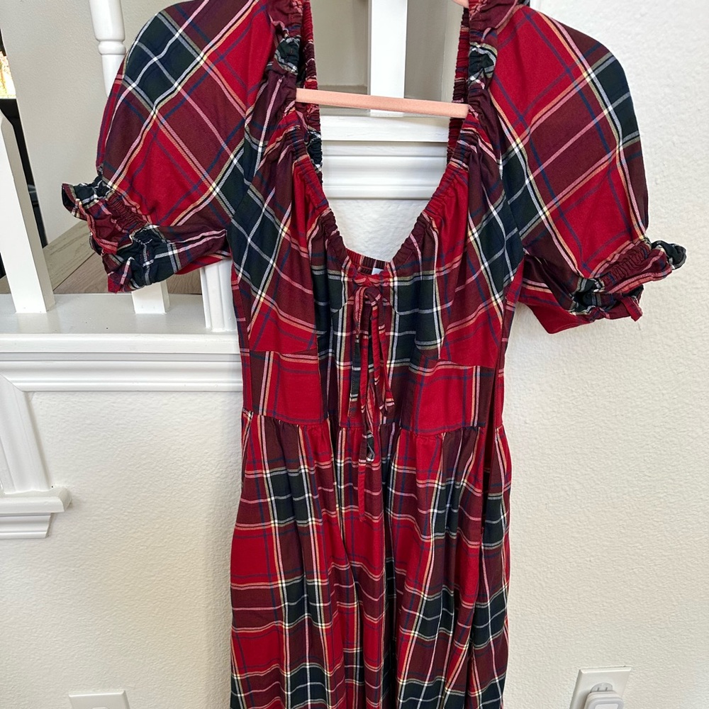 Hill House Home Ophelia Dress Red Tartan
